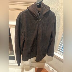 Orvis Dark Brown Suede leather Jacket